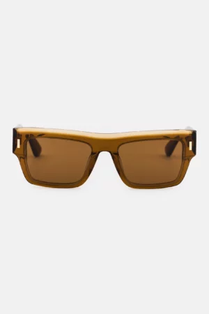 Calvin Klein Women CK23504S Square Sunglasses, Brown