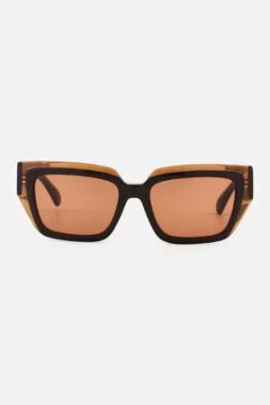 Salvatore Ferragamo Women SF2002S Square Sunglasses, Brown