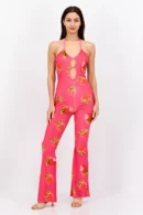 vintage supply women printed jumpsuit pink kenya. Premium quality, stylish design. Shop now for fast delivery in Kenya.