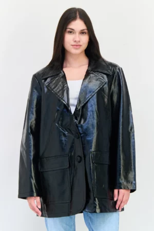 Asos Design Women Solid Morcycle jacket, Black