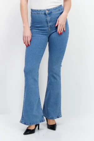 Don't Call Me Jennyfer Women Flare Fit Stretchable Denim, Blue