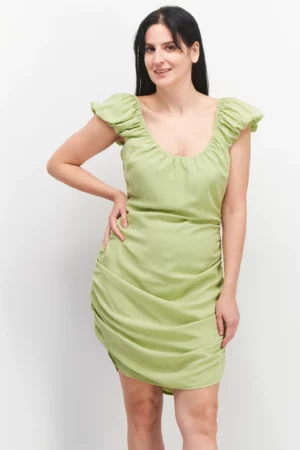 NA-KD Women Textured Mini Dress – Green