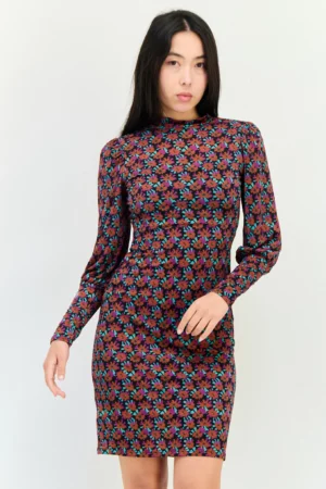 Promod Women Floral Print Mini Dress, Multicolor