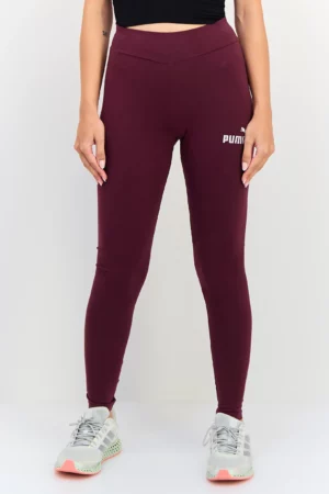 Puma Women Sportswear Fit Brand Logo Training Leggings, Dark Purple