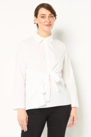 Selected Women Regular Fit Solid Long Sleeves Shirts, White